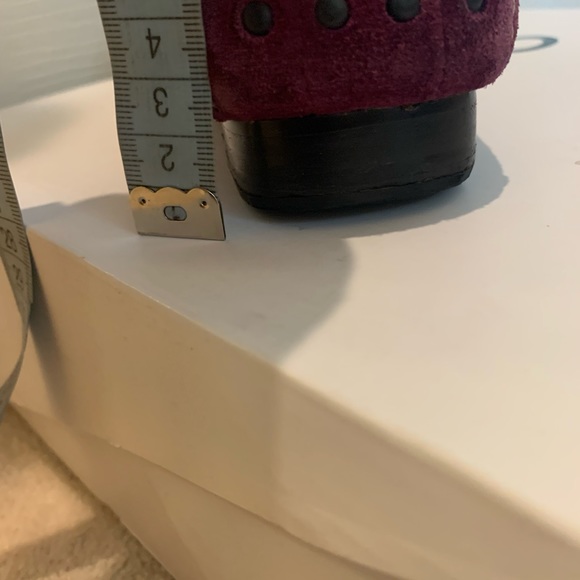 Leather burgundy shoes - Picture 9 of 12